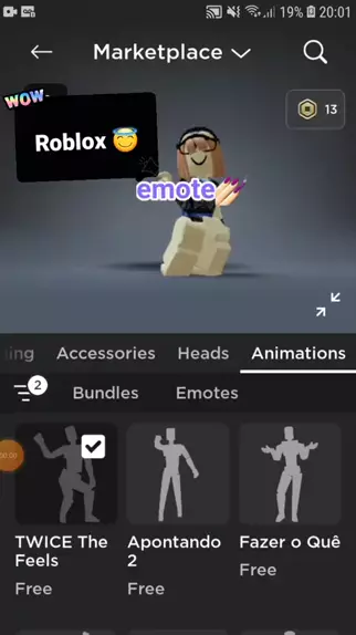 roblox twice emotes